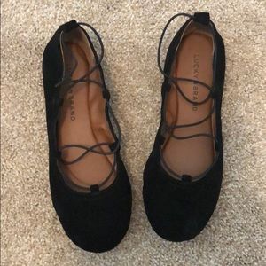 Lucky Brand Suede Ballet Flats